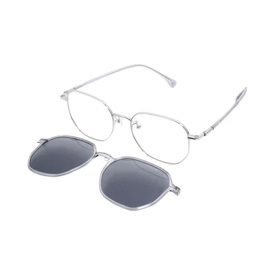 Gambar Parim Eyewear Kacamata Optical Magnetic Square 96017 - Silver
