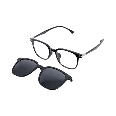 Gambar Parim Eyewear Kacamata Optical Magnetic Square Tr90 - Hitam