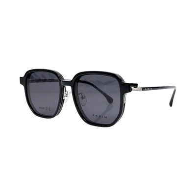 Gambar Parim Eyewear Kacamata Optical Magnetic Square L Metal - Hitam