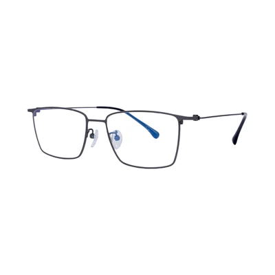 Gambar Parim Eyewear Kacamata Optical Rectangle Titanium - Hitam/Abu-Abu