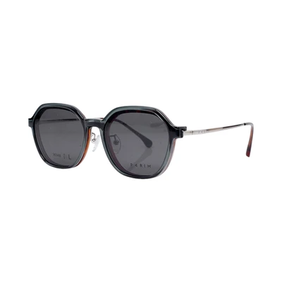 Gambar Parim Eyewear Kacamata Optical Magnetic Round Tr90 96048 - Cokelat Tea