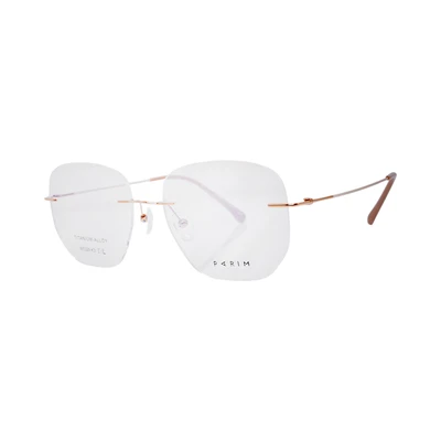 Gambar Parim Eyewear Kacamata Optical Metal Rimless - Gold