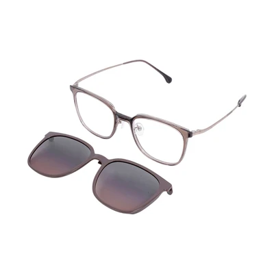 Gambar Parim Eyewear Kacamata Optical Magnetic Square 96047 - Cokelat Tea