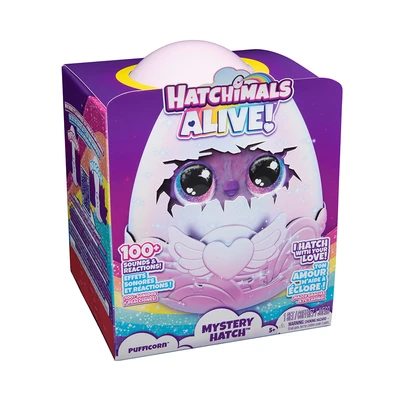 Gambar Hatchimals Boneka Alive Secret Hatch Pufficorn Random