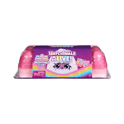 Gambar Hatchimals Alive Set Rainbow Splash Carton Random