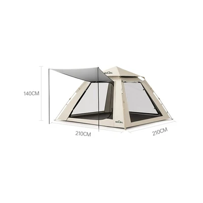 Gambar Soleil 3P Tenda Otomatis Double Door - Cokelat Khaki