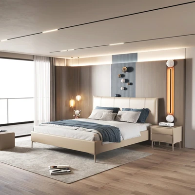 Gambar Informa 160x200 cm Hailey Tempat Tidur - Cokelat Khaki