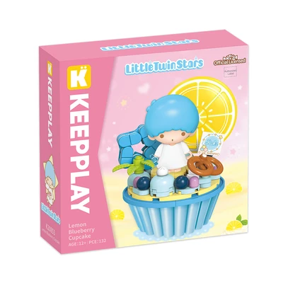 Gambar Keepplay Little Twin Stars Lemon Blueberry Cupcake Set 132 Pcs - Mix