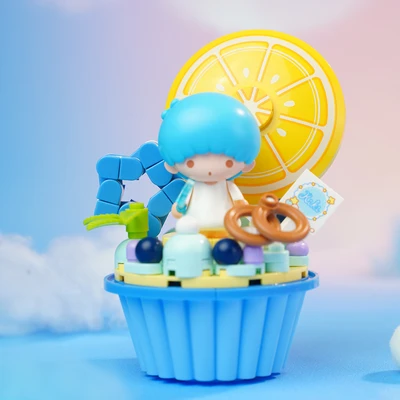 Gambar Keepplay Little Twin Stars Lemon Blueberry Cupcake Set 132 Pcs - Mix