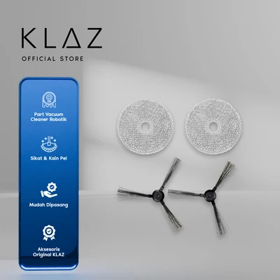 Gambar Klaz Part Refill Kain Pel & Sikat Vacuum Cleaner Robotik Auto Empty - Mix
