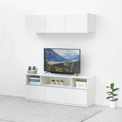 Gambar Informa Finn Set Lemari TV Modular Dengan Kabinet Dinding - Putih