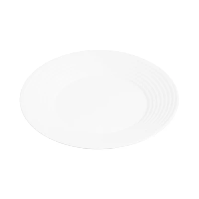 Gambar Culinart Wline Piring Makan Kaca 27 cm - Putih
