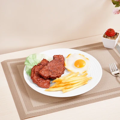 Gambar Culinart Wline Piring Makan Kaca 27 cm - Putih