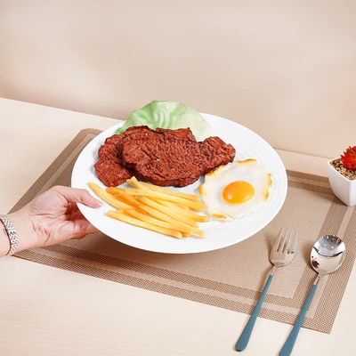 Gambar Culinart Wline Piring Makan Kaca 27 cm - Putih
