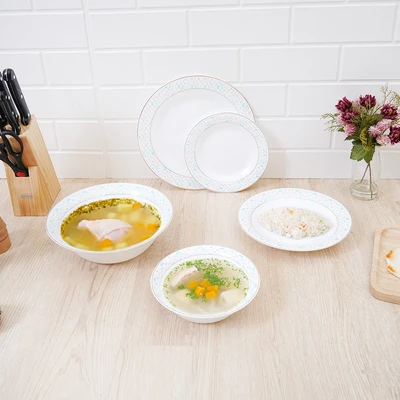 Gambar Culinart Rhythm Perlengkapan Makan Set 5 pcs - Putih