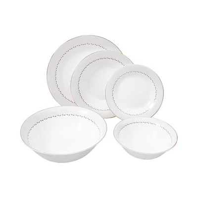 Gambar Culinart Lacey Perlengkapan Makan Set 5 pcs - Putih