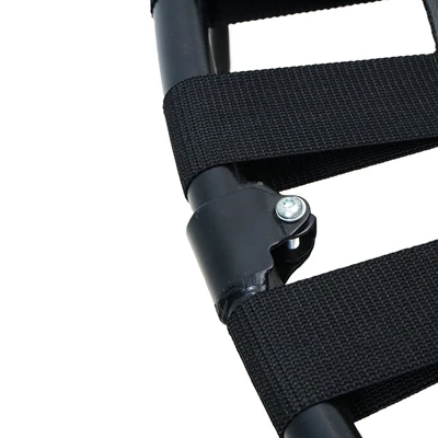 Gambar Kinetic 137 cm Trampoline Dengan Handle Bar - Hitam