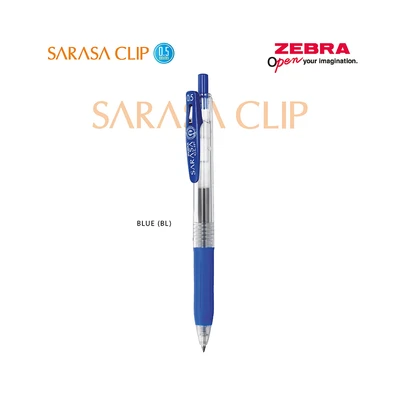 Gambar Zebra Sarasa Pulpen Gel Biru 0.5 Mm