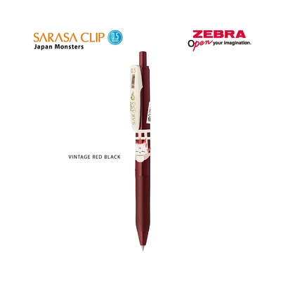 Gambar Zebra Sarasa Monsters Vintage Pulpen Gel Red Black 0.5 Mm