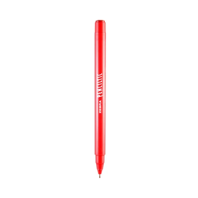 Gambar Zebra Penciltic Fineliner Pulpen Merah 0.4 Mm
