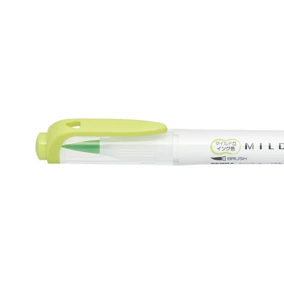 Gambar Zebra Mildliner Brush Spidol Citrus Green