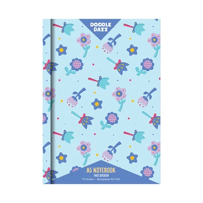 Gambar Doodle Dazzles Notebook Rainbow A5