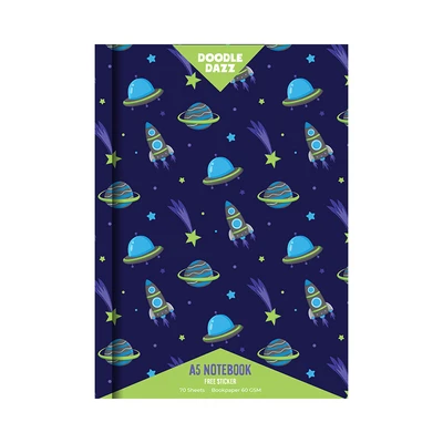 Gambar Doodle Dazzles Notebook Starwonder A5 - Biru