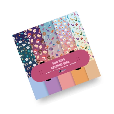 Gambar Doodle Dazzles Set 50 Pcs Origami Kids Aventura Girl - Mix