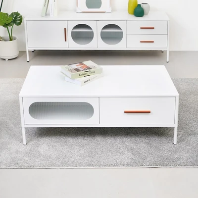 Gambar Informa Jasper Meja Tamu Rectangle - Putih Matte