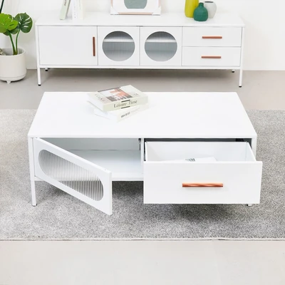 Gambar Informa Jasper Meja Tamu Rectangle - Putih Matte