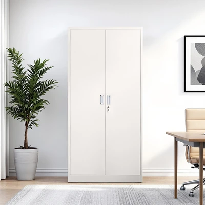 Gambar Odi Becca Lemari Arsip Kantor Swing Door Full Plate - Putih