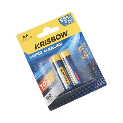 Gambar Krisbow Baterai Alkaline AA Set 2 pcs - Biru