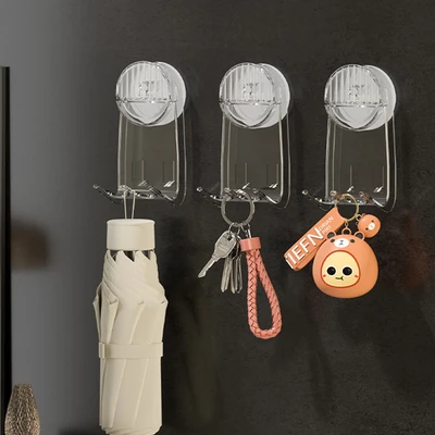 Gambar Stora Gantungan Dinding Kamar Mandi 3 Kait Dengan Suction