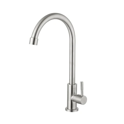 Gambar Fosa 1/2 Inci Keran Dapur Table Stainless Steel - Silver