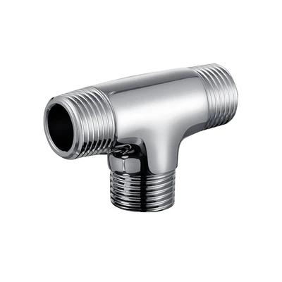 Gambar Fosa  1/2 Inci Sambungan Pipa Tee Drat Luar Stainless Steel - Silver