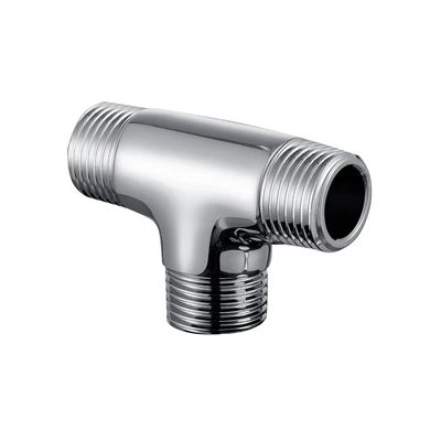 Gambar Fosa  1/2 Inci Sambungan Pipa Tee Drat Luar Stainless Steel - Silver