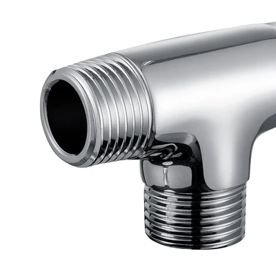 Gambar Fosa  1/2 Inci Sambungan Pipa Tee Drat Luar Stainless Steel - Silver