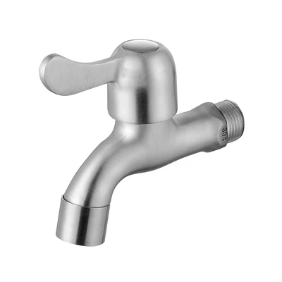 Gambar Fosa 1/2 Inch Keran Air Basic Stainless Steel - Silver Satin
