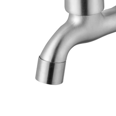 Gambar Fosa 1/2 Inch Keran Air Basic Stainless Steel - Silver Satin