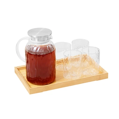 Gambar Culinart Bransel Teko Minum & Gelas Dengan Nampan Set 6 pcs