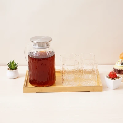 Gambar Culinart Bransel Teko Minum & Gelas Dengan Nampan Set 6 pcs