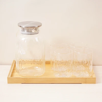 Gambar Culinart Bransel Teko Minum & Gelas Dengan Nampan Set 6 pcs