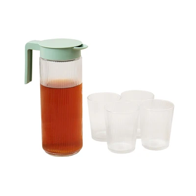 Gambar Culinart Teko Minum & Gelas Striples Set 5 pcs