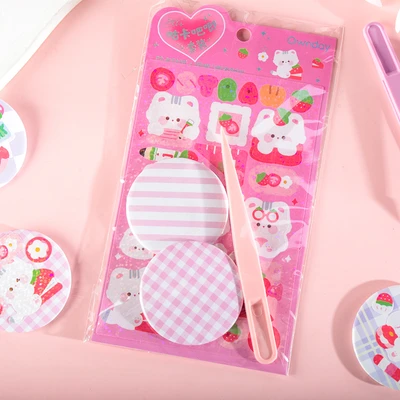 Gambar Kiddy Fun Joytop Set Diy Strawberry Rabbit Badge Sticker Random