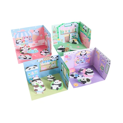Gambar Kiddy Fun Joytop Set Diy Panda 3d Landscaping Sticker Random