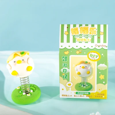 Gambar Kiddy Fun Joytop Set Diy Out Diary Rock Light Clay Random