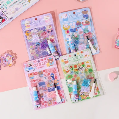 Gambar Kiddy Fun Joytop Set Diy Travel Quicksand Guka Sticker Random