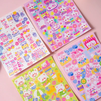 Gambar Kiddy Fun Joytop Set Diy Icedrink Quicksand Go Card Plate Sticker Random