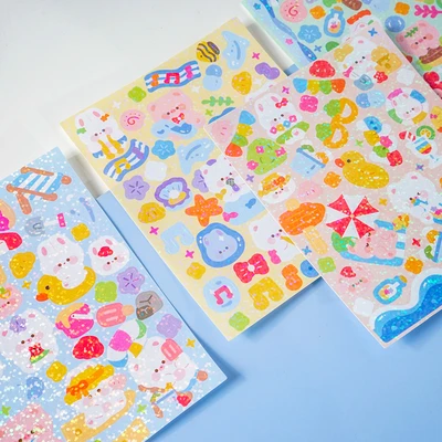 Gambar Kiddy Fun Joytop Set Diy Island Quicksand Go Card Plate Sticker Random