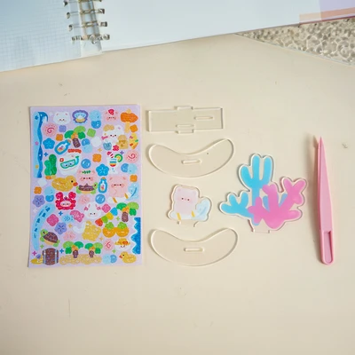 Gambar Kiddy Fun Joytop Set Diy Island Guka Sticker Shaker Random